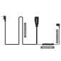 Preview: EEK022 In-Ear-Ohrhörer-Ohrhörer Spiralkabel 1-adrig PTT-Mikrofon Kenwood 2-polig