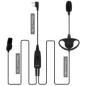 Preview: EEK020 Einstellbare Boom Mic D-Ring Ohrhörer Dual PTT Kenwood 2Pin