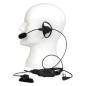 Preview: EEK020 Einstellbare Boom Mic D-Ring Ohrhörer Dual PTT Kenwood 2Pin