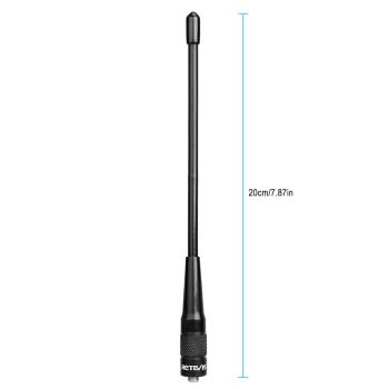 Preview: Hochleistungs-SMA-F-Peitschenantenne Dualband UHF/VHF für Baofeng