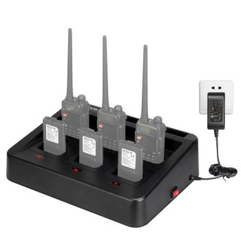 RTC5R 6-Bank abnehmbare Adapter-Cup-Gang-Ladestation