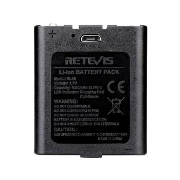 Preview: 2 Stück 1000 mAh Akku und USB-Ladekabel für RT45 RT628