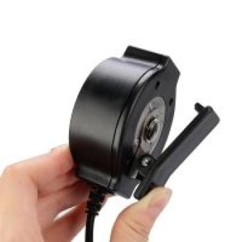 Motorola GP328 Dehnbares, gewickeltes taktisches Kehlkopfmikrofon, großes PTT