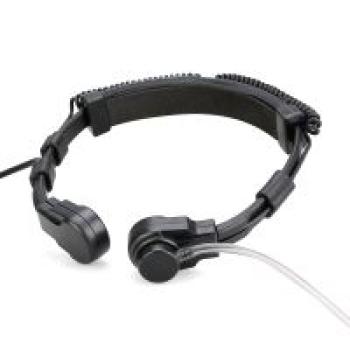 Motorola XiR P8268 Dehnbares, gewickeltes taktisches Kehlkopfmikrofon, großes PTT