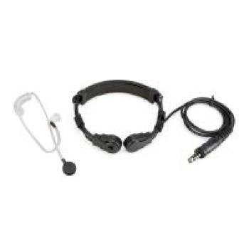 Motorola HT1000 Dehnbares, gewickeltes taktisches Kehlkopfmikrofon, großes PTT