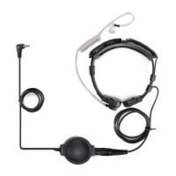 Vertex VX-10 Dehnbares, gewickeltes taktisches Kehlkopfmikrofon, großes PTT