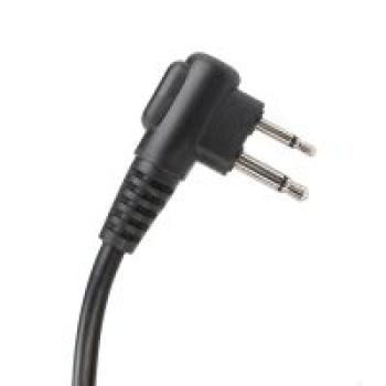 Preview: Motorola TCI PTT, 2-poliges, dehnbares, gewickeltes taktisches Kehlkopfmikrofon