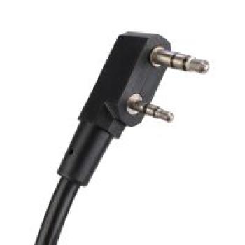 Preview: Dehnbares taktisches Kehlkopfmikrofon mit Finger-PTT, 2-adrig, für Baofeng 0 Re