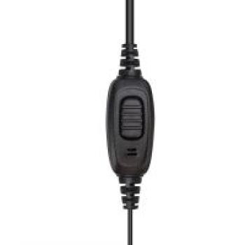 Preview: 2-poliger Überwachungs-Ohrhörer mit Spiralkabel, 1-adrig, für Kenwood-Radio