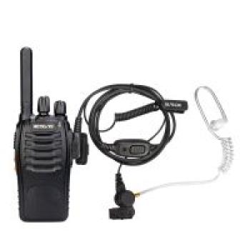 2-poliger Überwachungs-Ohrhörer mit Spiralkabel, 1-adrig, für Kenwood-Radio