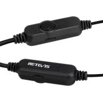 Lautstärkeregler Gewickelter Ohrhörer Inline-PTT-Mikrofon G-Shell