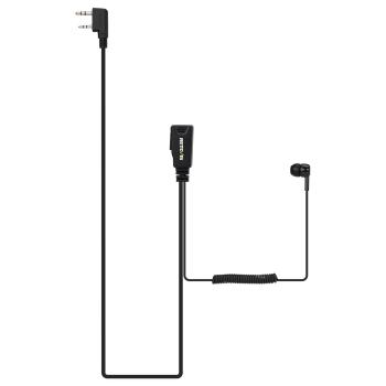 EEK022 In-Ear-Ohrhörer-Ohrhörer Spiralkabel 1-adrig PTT-Mikrofon Kenwood 2-polig