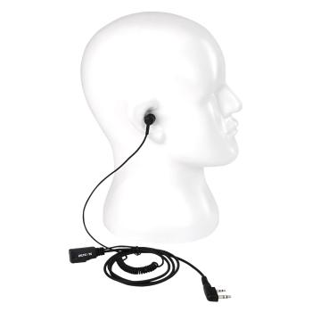 Preview: EEK022 In-Ear-Ohrhörer-Ohrhörer Spiralkabel 1-adrig PTT-Mikrofon Kenwood 2-polig