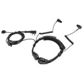 ETK007 Fahrrad-Headset mit verstellbarem Kehlkopfmikrofon und Finger-PTT