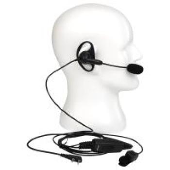 EEK020 Einstellbare Boom Mic D-Ring Ohrhörer Dual PTT Kenwood 2Pin