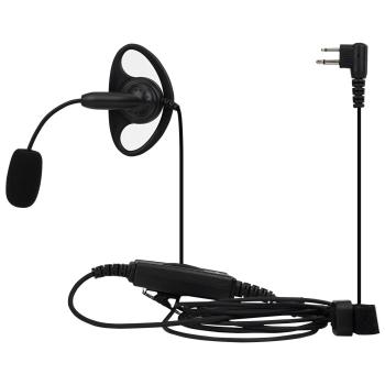 EEM004 Einstellbare Boom Mic D-Ring Ohrhörer Dual PTT Motorola 2Pin