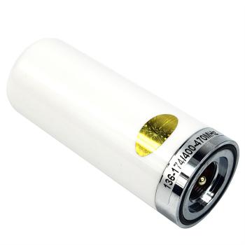 Preview: Weiße Dualband-Autoradio-Stummelantenne VHF/UHF PL259-M