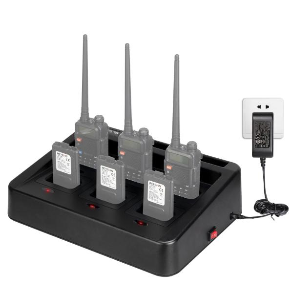 RTC5R 6-Bank abnehmbare Adapter-Cup-Gang-Ladestation