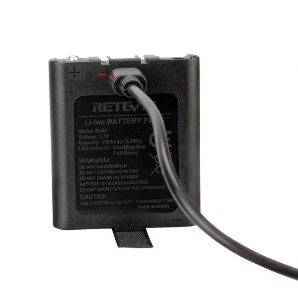 2 Stück 1000 mAh Akku und USB-Ladekabel für RT45 RT628