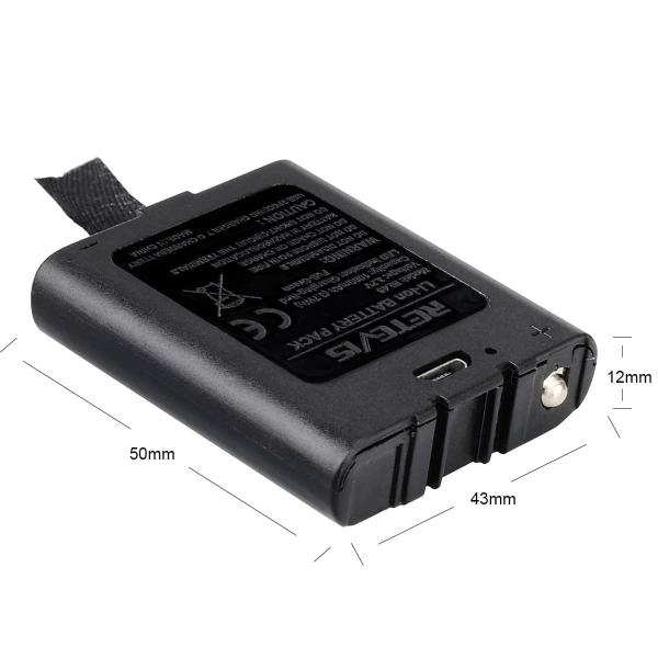 2 Stück 1000 mAh Akku und USB-Ladekabel für RT45 RT628