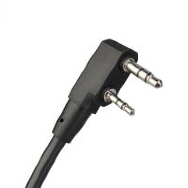 Silynx PTT Dehnbares, gewickeltes taktisches Kehlkopfmikrofon Kenwood 2Pin