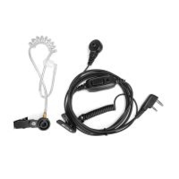 2-poliger Überwachungs-Ohrhörer mit Spiralkabel, 1-adrig, für Kenwood-Radio