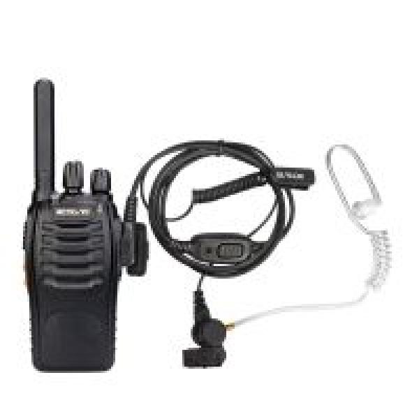 2-poliger Überwachungs-Ohrhörer mit Spiralkabel, 1-adrig, für Kenwood-Radio