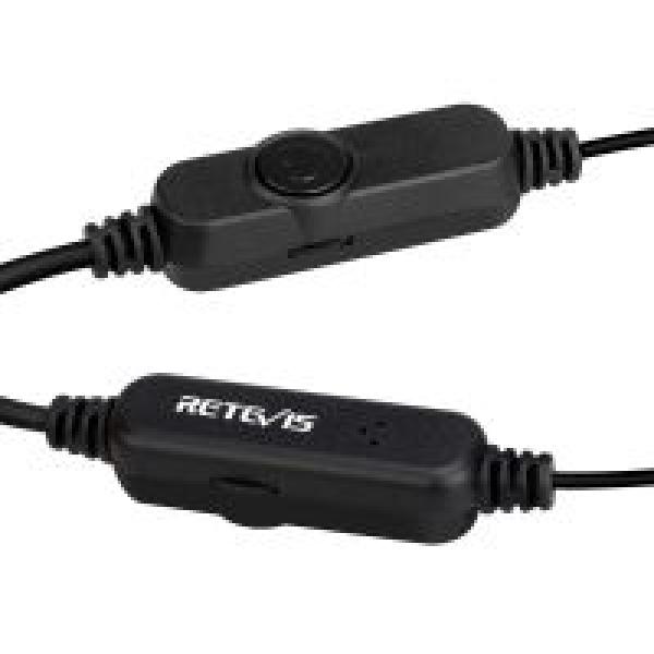 Lautstärkeregler Gewickelter Ohrhörer Inline-PTT-Mikrofon G-Shell