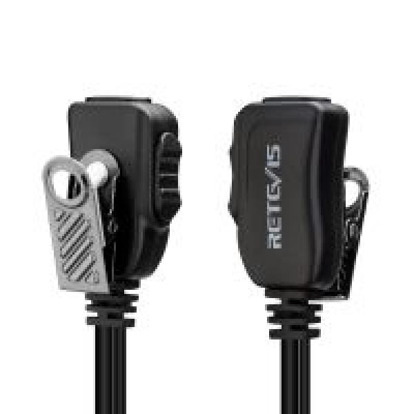 EEK012 2-poliger, verstellbarer D-förmiger Ohrhörer für Kenwood-Radio