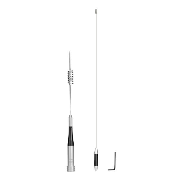 Dualband-Edelstahlantenne UHF/VHF für Autoradio