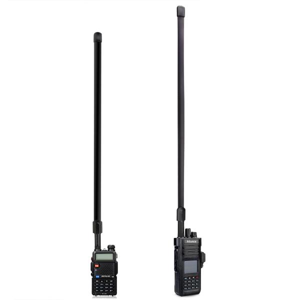 HA05 Schwarze rollbare Antenne mit hoher Verstärkung, Dualband SMA-F