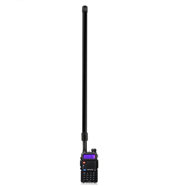 HA05 Schwarze rollbare Antenne mit hoher Verstärkung, Dualband SMA-F