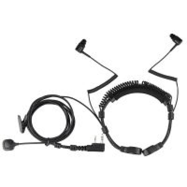 ETK007 Fahrrad-Headset mit verstellbarem Kehlkopfmikrofon und Finger-PTT