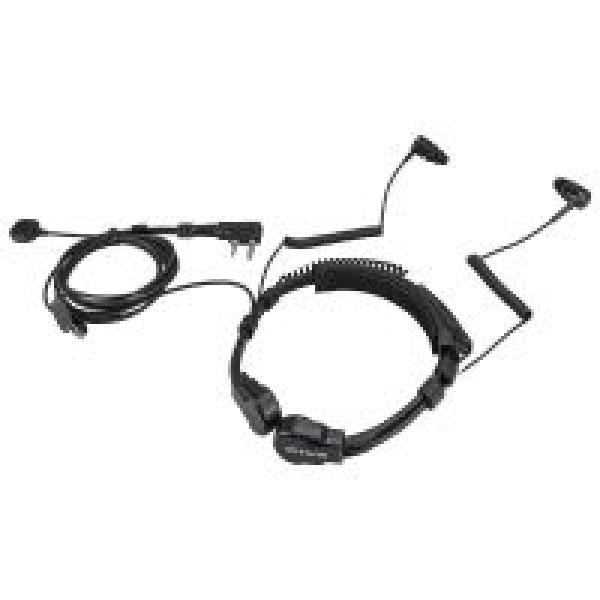 ETK007 Fahrrad-Headset mit verstellbarem Kehlkopfmikrofon und Finger-PTT