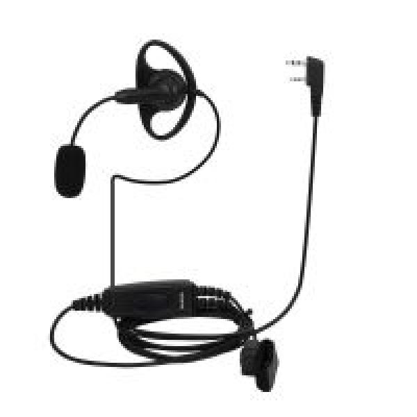 EEK020 Einstellbare Boom Mic D-Ring Ohrhörer Dual PTT Kenwood 2Pin