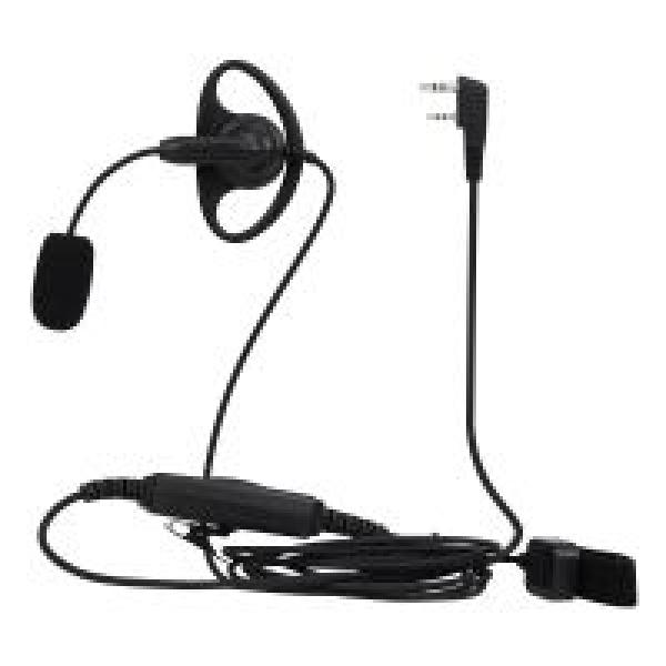 EEK020 Einstellbare Boom Mic D-Ring Ohrhörer Dual PTT Kenwood 2Pin