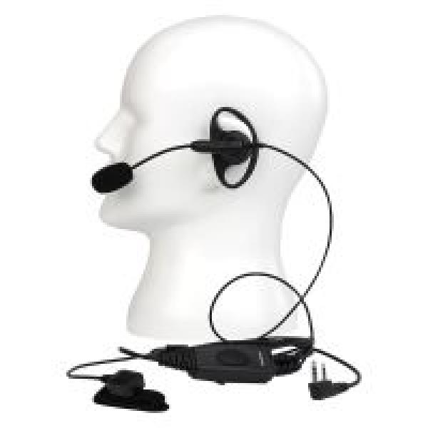 EEK020 Einstellbare Boom Mic D-Ring Ohrhörer Dual PTT Kenwood 2Pin