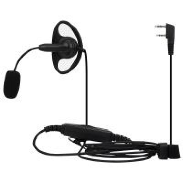 EEK020 Einstellbare Boom Mic D-Ring Ohrhörer Dual PTT Kenwood 2Pin