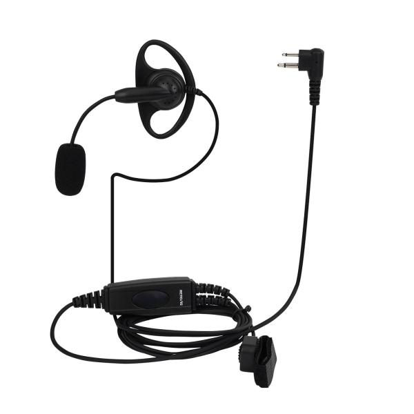 EEM004 Einstellbare Boom Mic D-Ring Ohrhörer Dual PTT Motorola 2Pin