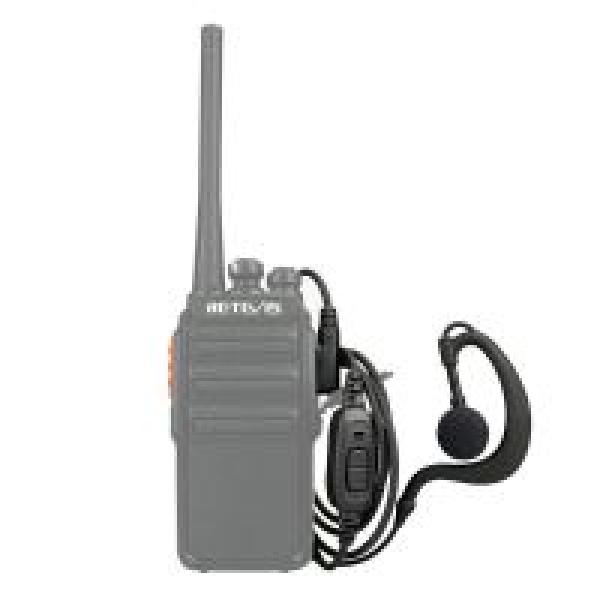 G-förmiger Ohrhörer PTT-Mikrofon 1-adrig für Retevis RT21/22