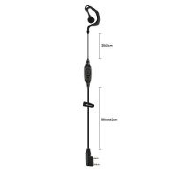 G-förmiger Ohrhörer PTT-Mikrofon 1-adrig für Retevis RT21/22