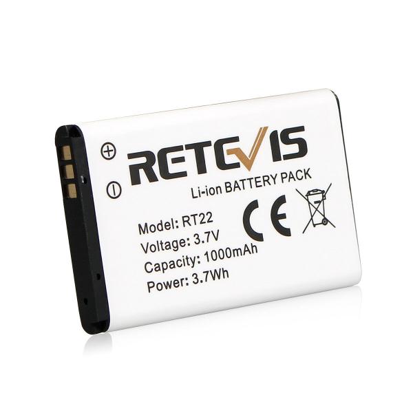 Original Li-Ionen-Akku 1000 mAh 3,7 V für Retevis RT22