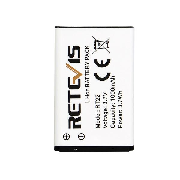 Original Li-Ionen-Akku 1000 mAh 3,7 V für Retevis RT22