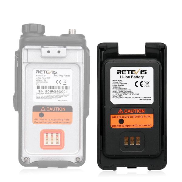 1200 mAh Original wiederaufladbarer Lithium-Ionen-Akku für Retevis RT87